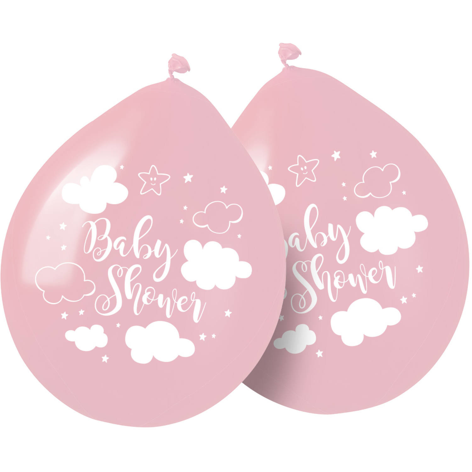 Babyshower Ballonnen Roze Meisje - 8 Stuks