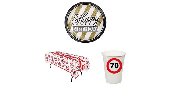 Tafeldecoratie 70 jaar