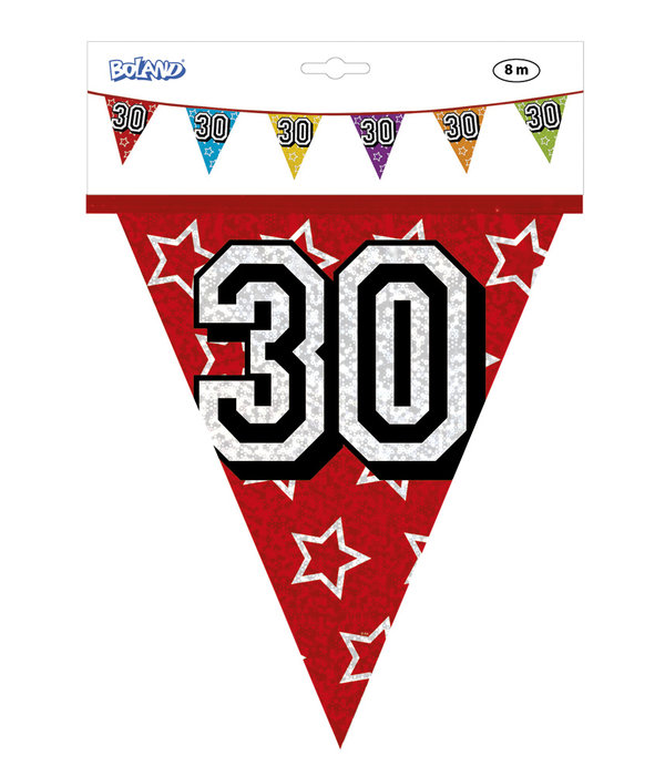 Vlaggenlijn Holografisch 30 Jaar - 8 Meter