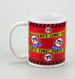 Leeftijd mok verkeersbord 75 jaar