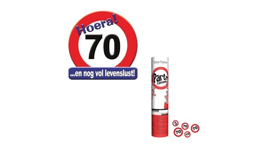 Verkeersbord 70 jaar