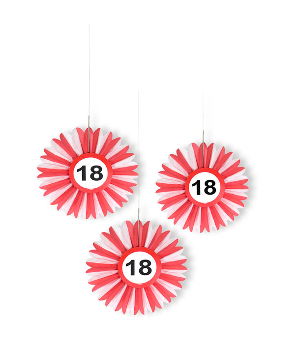 Honeycomb waaier verkeersbord 18 jaar