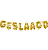 Folieballonslinger 'GESLAAGD' (4m)