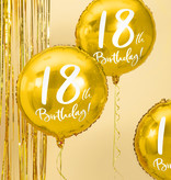 Folieballon 18th Birthday goud (45cm)