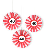 Honeycomb waaier verkeersbord 40 jaar