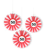 Honeycomb waaier verkeersbord 50 jaar