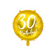 Folieballon 30th Birthday goud (45cm)