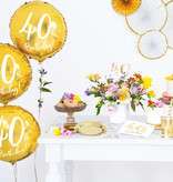 Folieballon 40th Birthday goud (45cm)