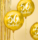 Folieballon 50th Birthday goud (45cm)
