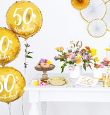 Folieballon 50th Birthday goud (45cm)