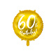 Folieballon 60th Birthday goud (45cm)