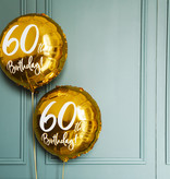 Folieballon 60th Birthday goud (45cm)