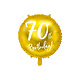 Folieballon 70th Birthday goud (45cm)