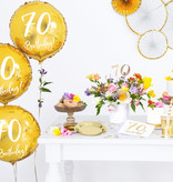 Folieballon 70th Birthday goud (45cm)