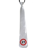 Stropdas verkeersbord 21 jaar