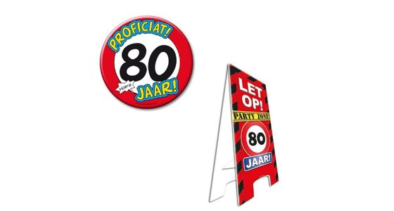 Verkeersbord 80 jaar