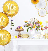 Folieballon 90th Birthday goud (45cm)