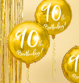 Folieballon 90th Birthday goud (45cm)