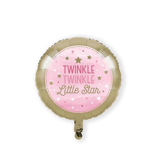 Folieballon Twinkle Meisje - 46 cm