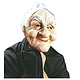 Oma masker met hoog knotje