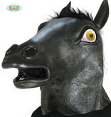 Masker zwart paard met haar