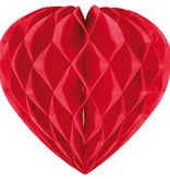Honeycomb Hart Rood - 30cm