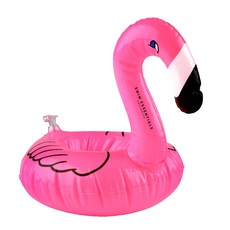 Roze Opblaas Flamingo Bekerhouder