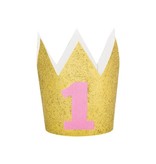 Mini Kroontje 1 Jaar Roze