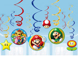 Hangdecoratie Super Mario - 12 Stuks