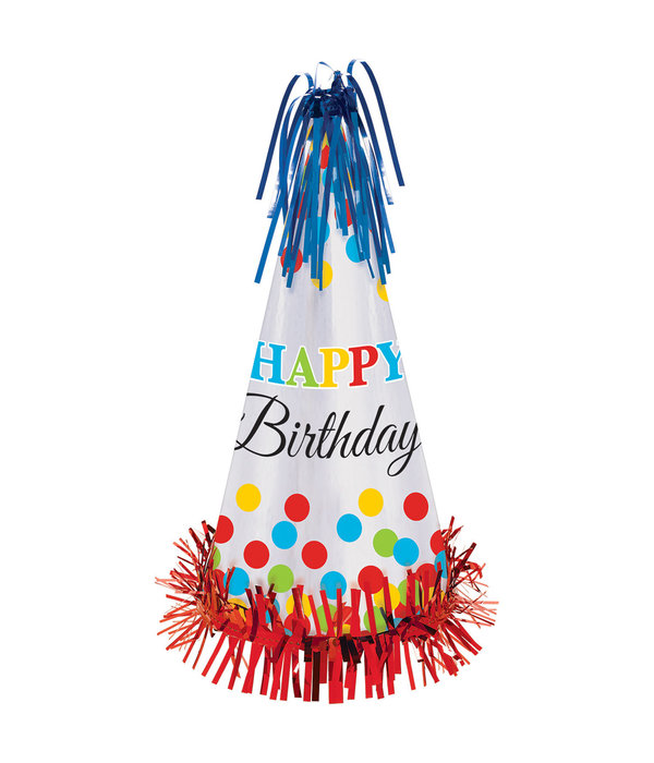 Feesthoedje Happy Birthday Luxe - 33 cm