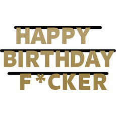 Letterslinger Happy Birthday F*cker - 3 Meter