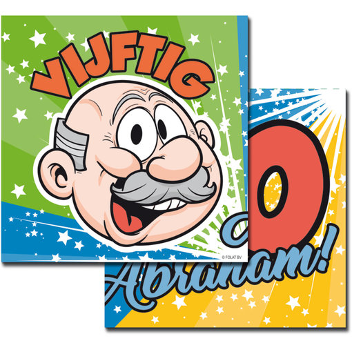 Servetten Abraham 50 Jaar - 20 Stuks