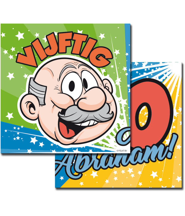 Servetten Abraham 50 Jaar - 20 Stuks