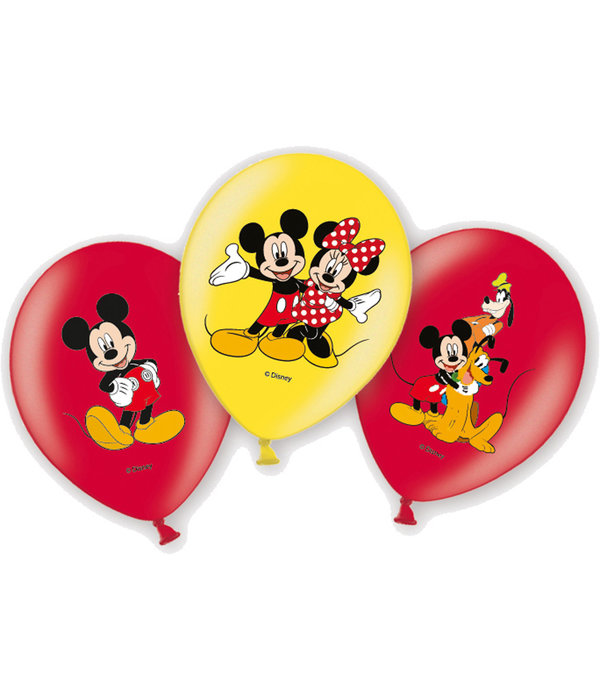 6 Mickey Mouse™ ballonnen -  27cm