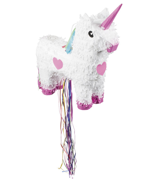 Trekpiñata Eenhoorn Wit - 47x39cm