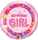 Folieballon Birthday Girl Roze
