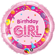 Folieballon Birthday Girl Roze