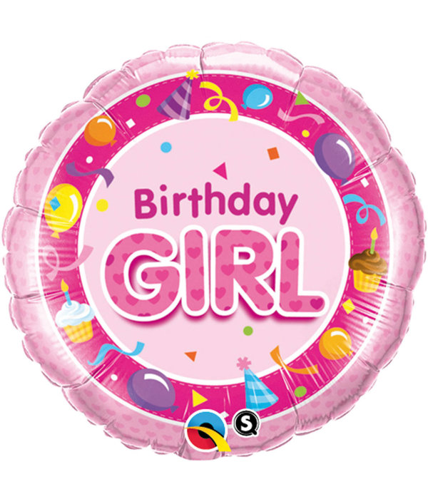 Folieballon Birthday Girl Roze