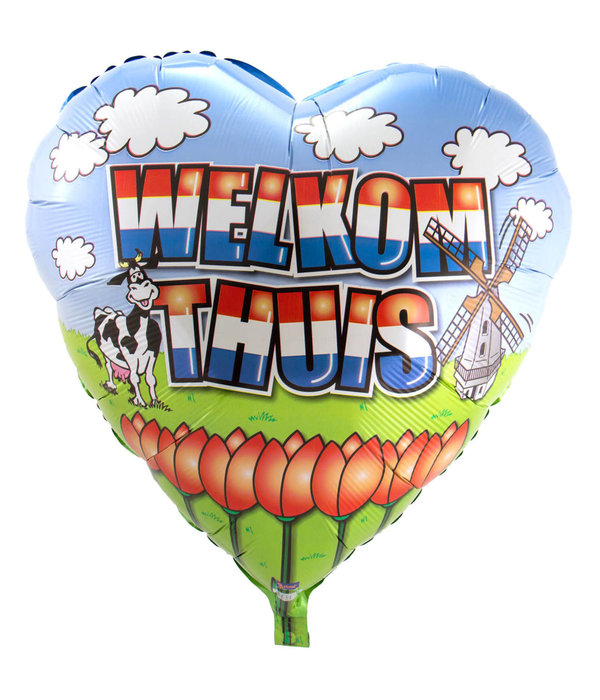 Welkom Thuis Folieballon Groot - 74cm
