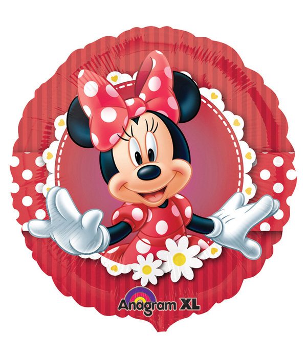 Folieballon Minnie Mouse Rood - 43 cm