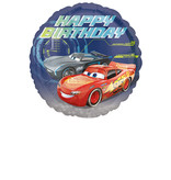 Folieballon Cars Happy Birthday - 43 cm