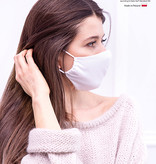 Herbruikbaar Mondkapje Antibacterieel Volwassene Wit