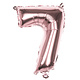 Cijfer Ballon '7' Folie Rosé Goud 36cm