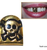 Gouden piraten tand doodskop