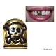 Gouden piraten tand doodskop