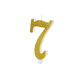 Taartkaarsje Cijfer 7 Goud