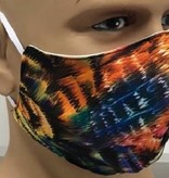 Mondkapje Neon tijgerprint/Creme Herbruikbaar