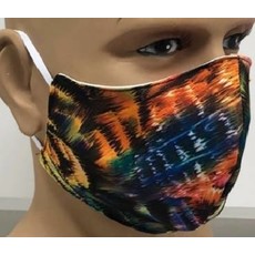 Mondkapje Neon tijgerprint/Creme Herbruikbaar