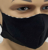 Mondkapje Geblokt Zwart/Wit Herbruikbaar