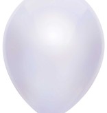 Ballonnen metallic wit 10 stuks